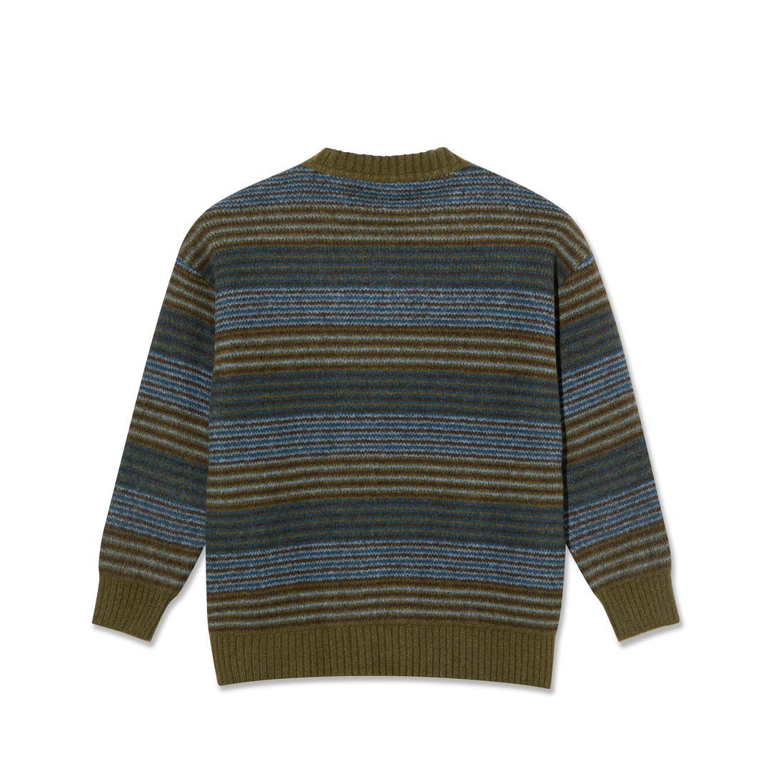 George Sweater - Blue Green Stripe