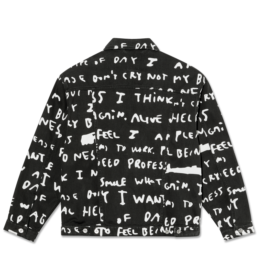 Patrik Jacket | Sad Notes - Black / White