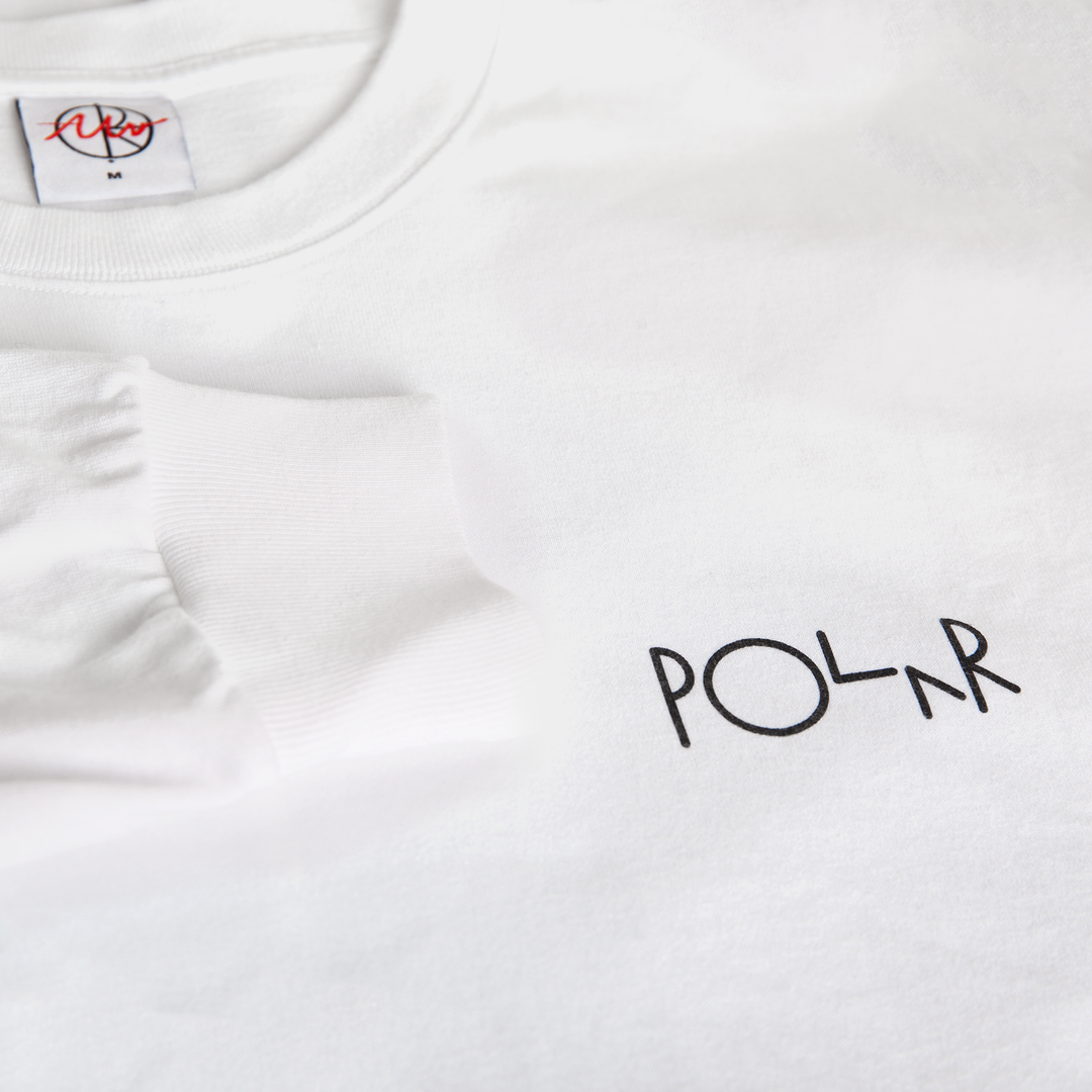 Fill Logo LS Tee | Klez Crossing - White