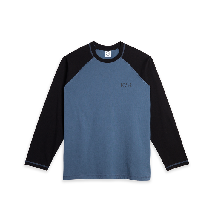 Stevie LS Tee - Grey Blue/Black