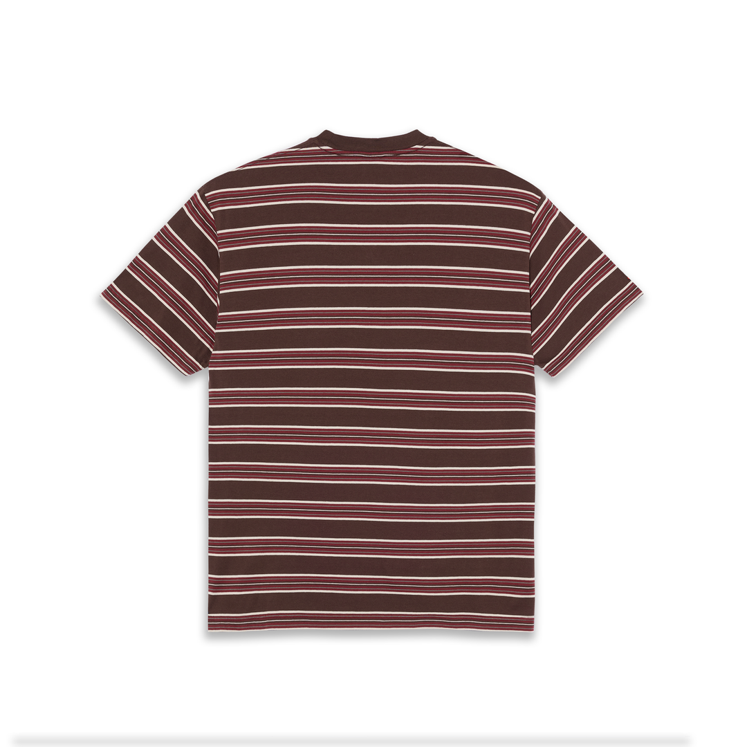 Tee | Stripe - Brown/Red