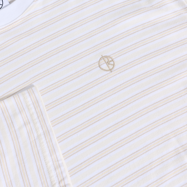 Tee | Stripe - White/Taupe