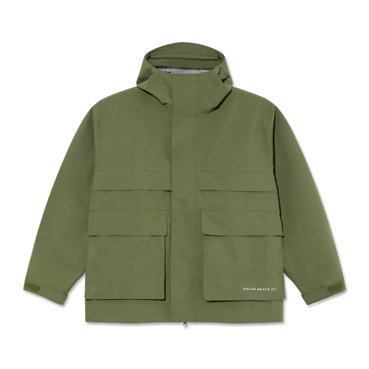 Cargo Shell Jacket - Moss Green