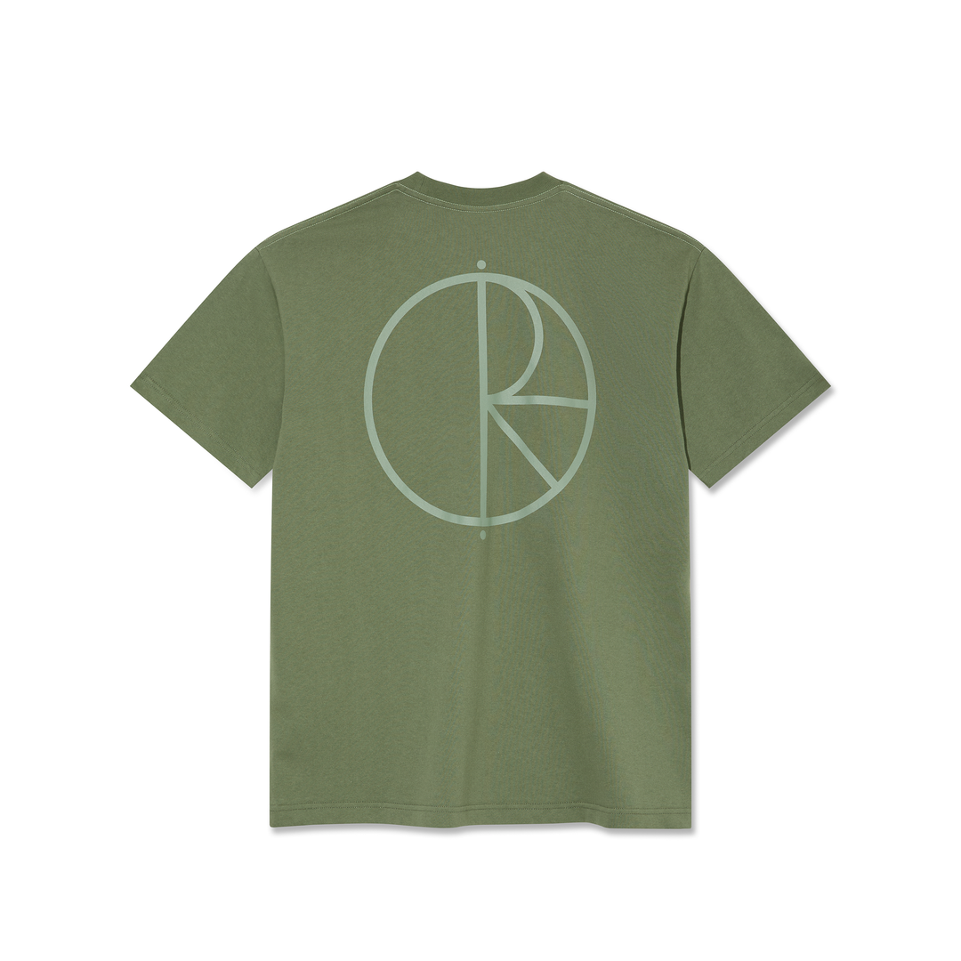 Contrast Tee | Stroke Logo - Moss Green