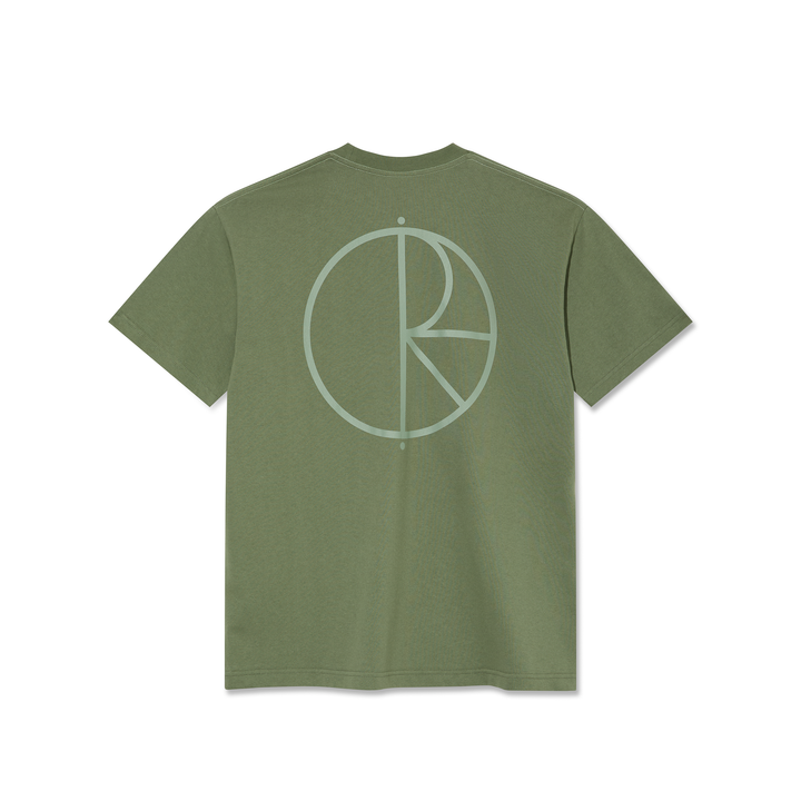 Contrast Tee | Stroke Logo - Moss Green