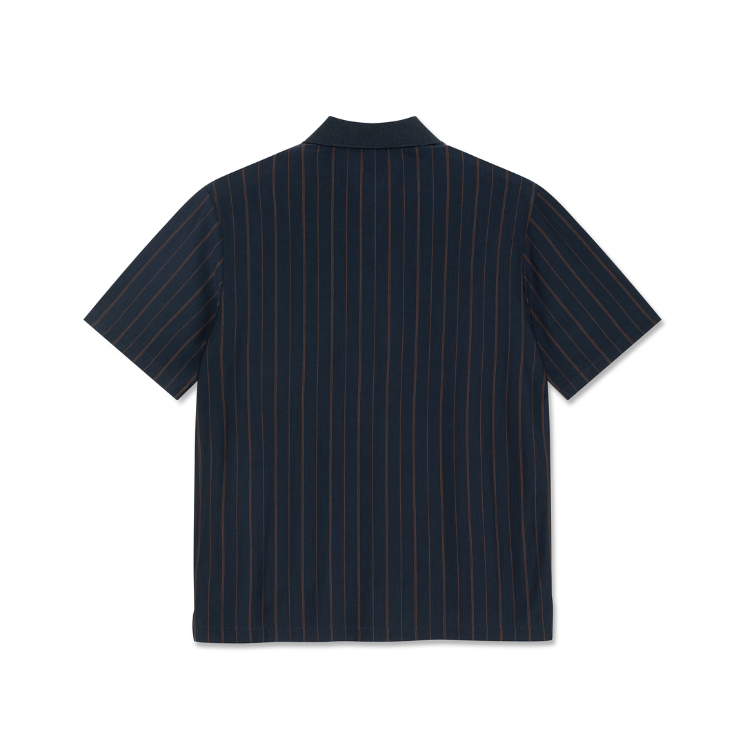 Fancy Polo Shirt - Navy / Brown