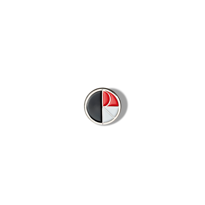 Pin | Fill Logo - Silver / Black / Red