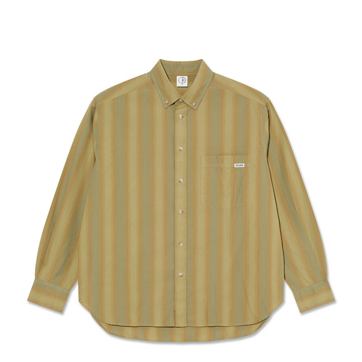 Ben LS Shirt | Green Stripe