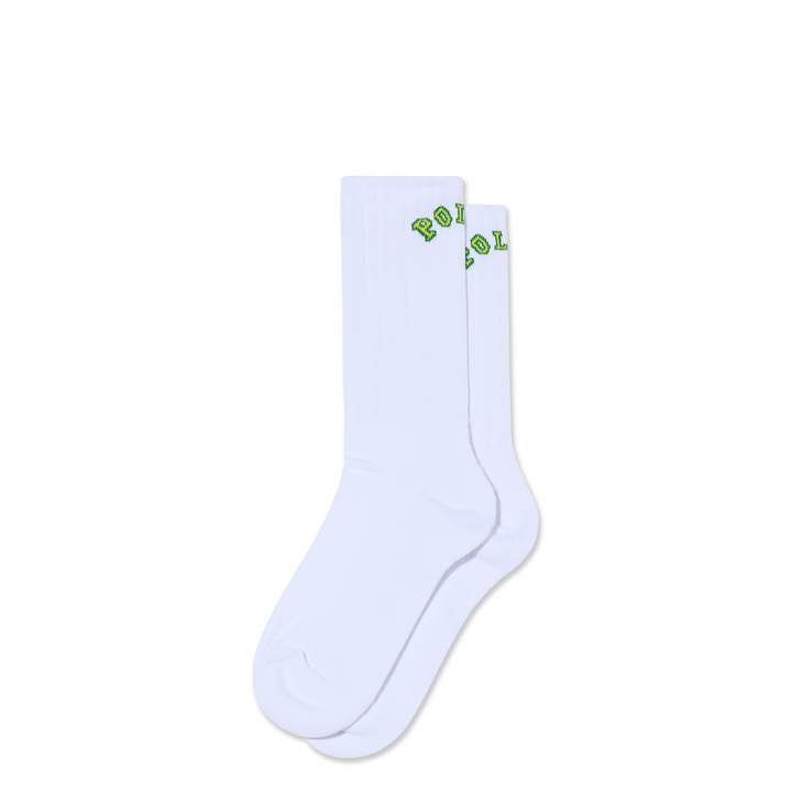 Large Rib Socks | College - White