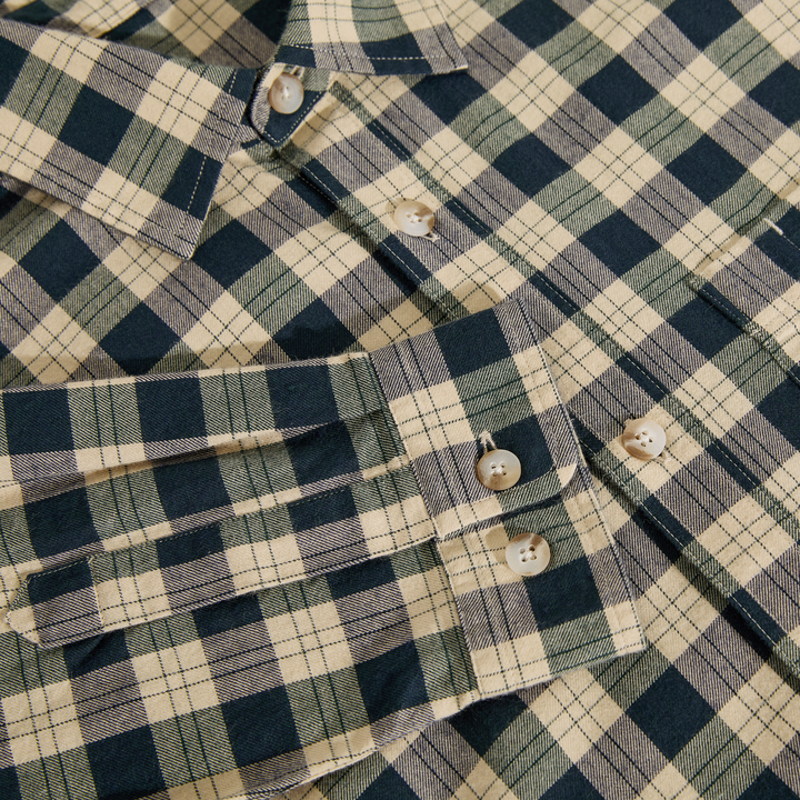 Mitchell LS Shirt - Teal/Butter