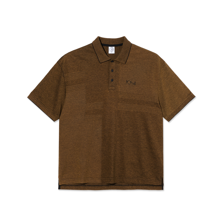Surf Polo Shirt | Pique - Black/Caramel