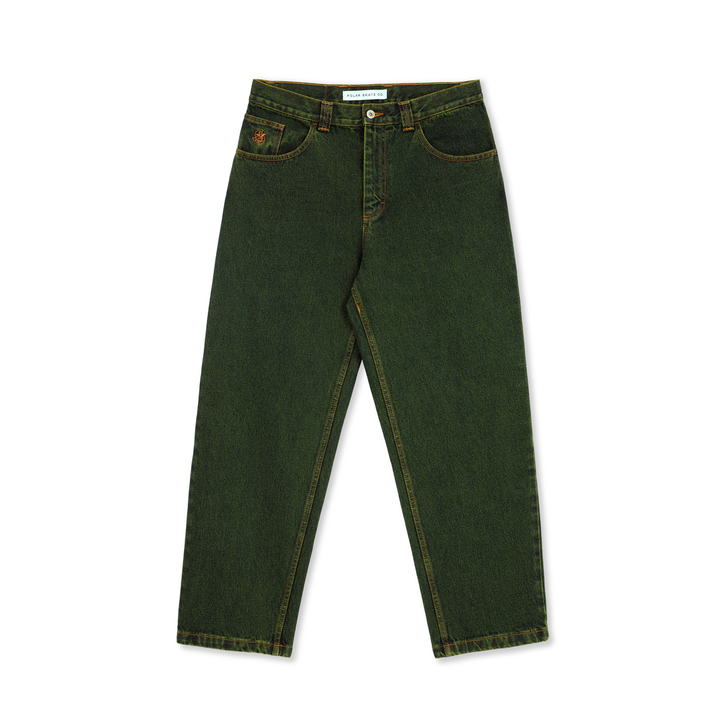 93! Pants - Chartreuse / Blue