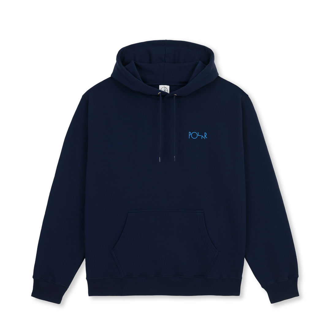 Dave Hoodie | Stroke Logo - Dark Blue