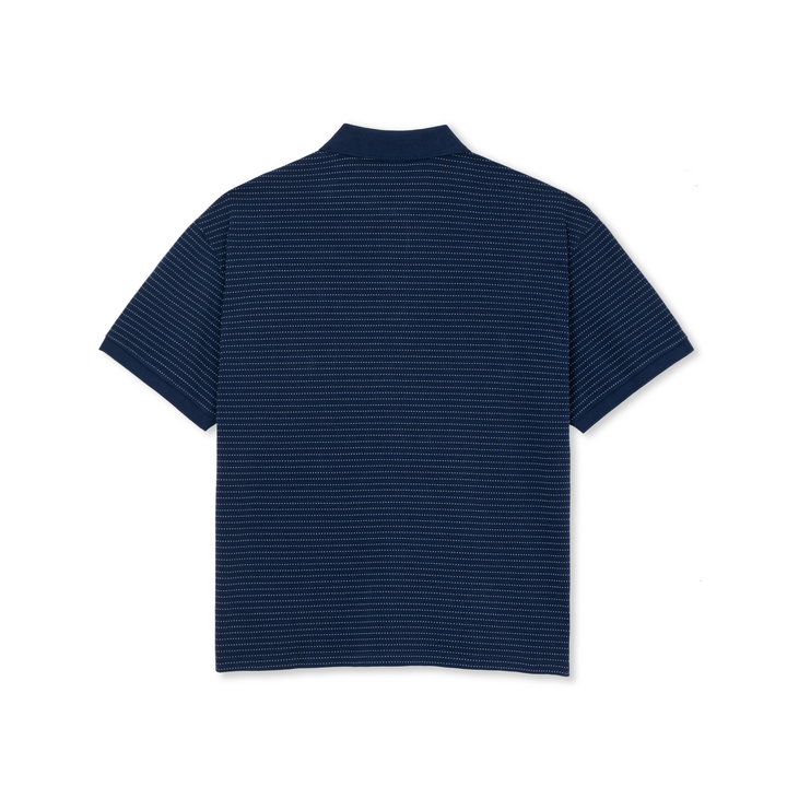 Surf Polo Shirt | Dots - Dark Blue