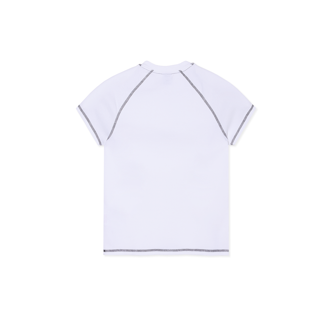 Baby Tee | Script Logo - White/Graphite