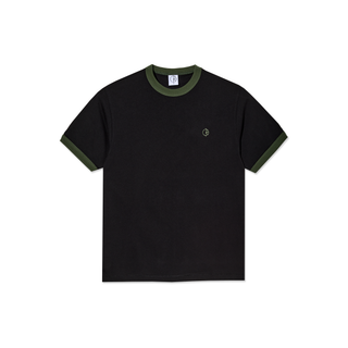 Ringer Tee - Black/Uniform Green