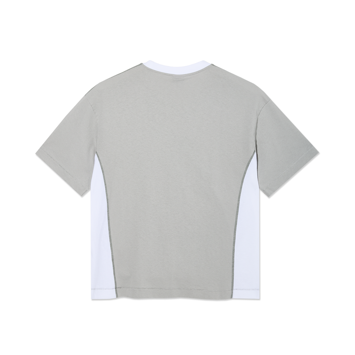 Surf Panel Tee - Silver/White