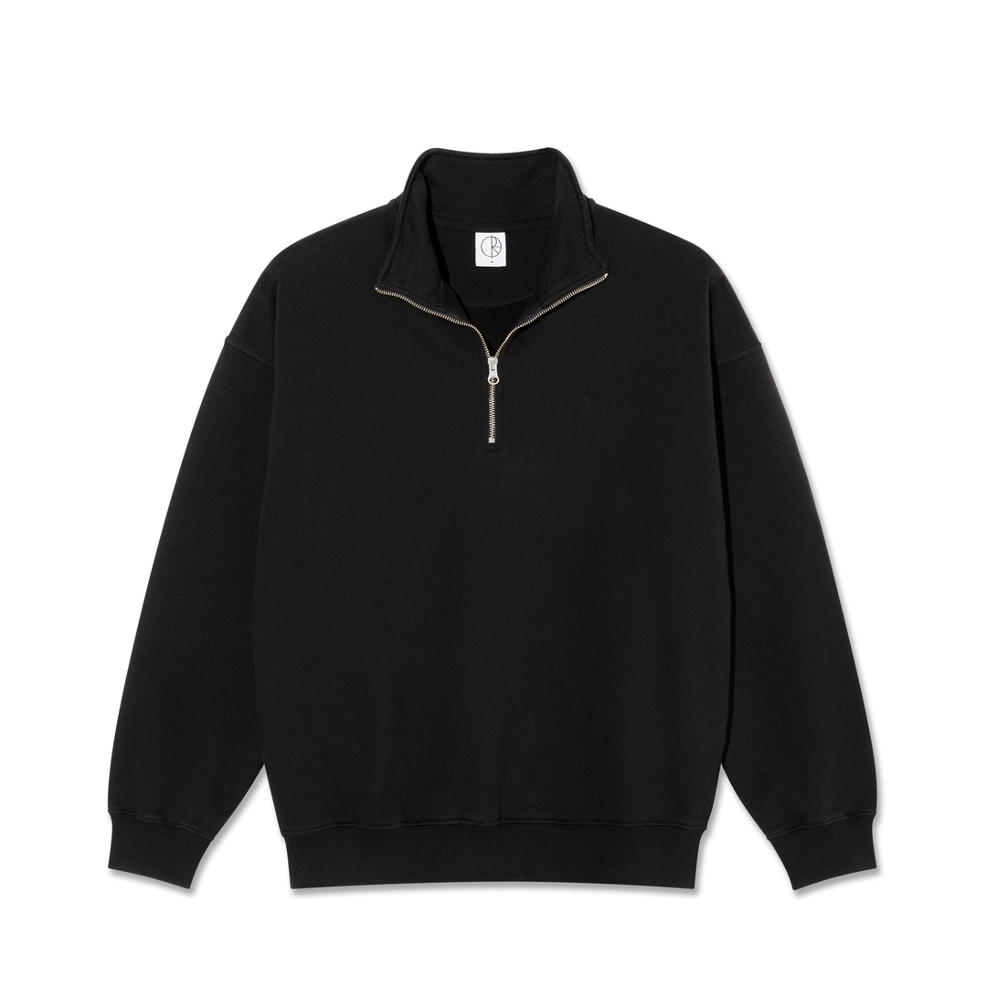 Frankie Half Zip Sweater - Black