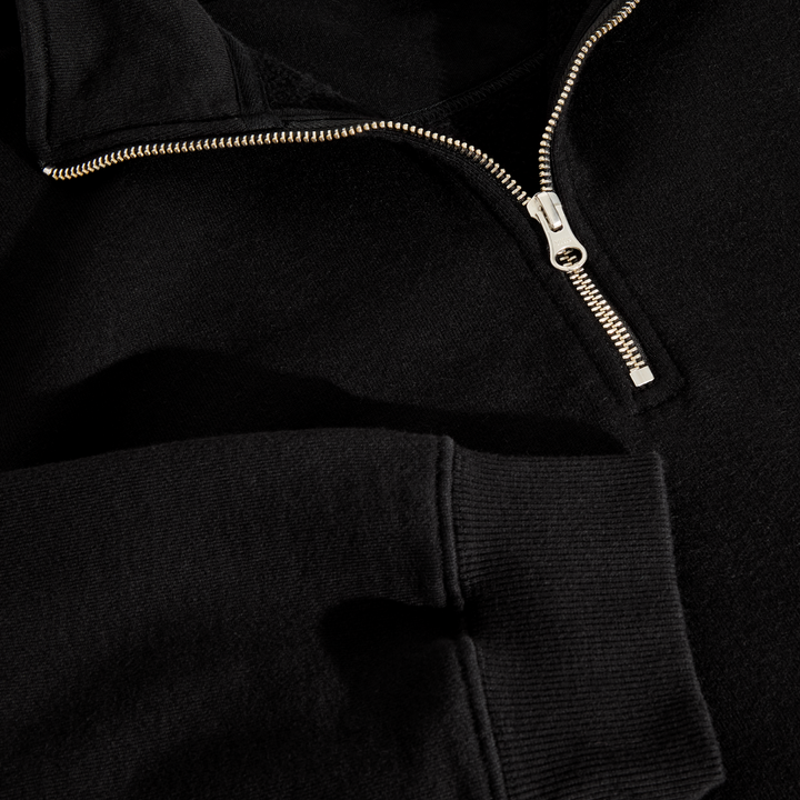 Frankie Half Zip Sweater - Black