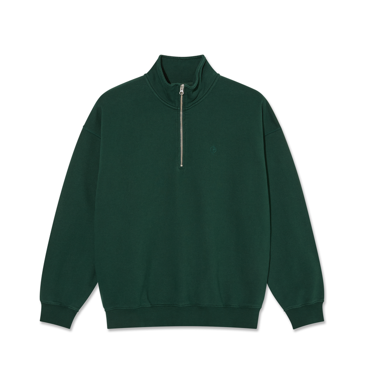 Frankie Half Zip Sweater - Dark Emerald