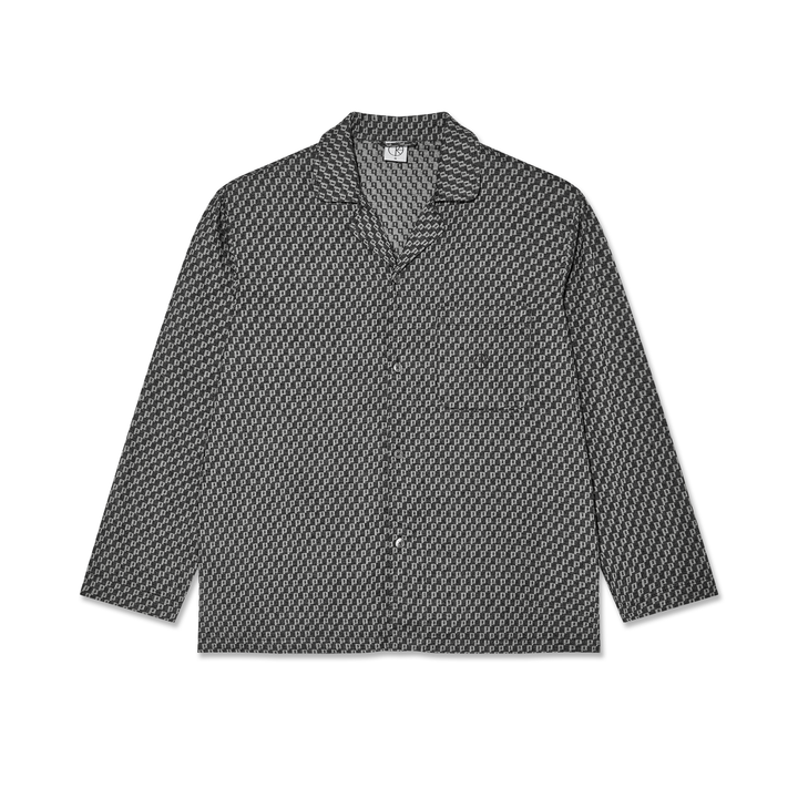 Pyjama LS Shirt | P Pattern - Black / White