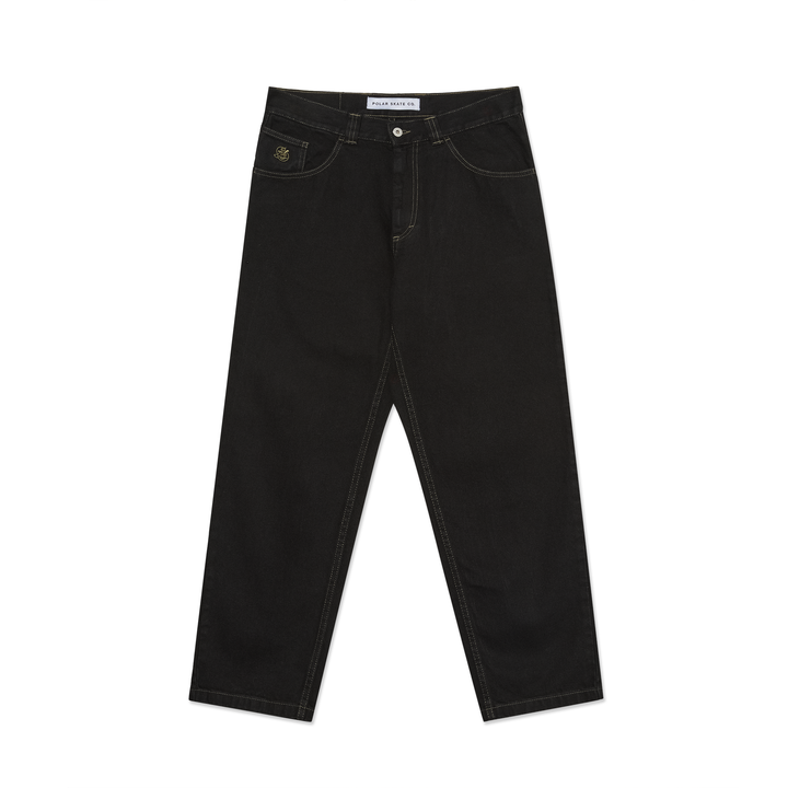 93 Pants | Contrast Stitching - Black/Dark Olive