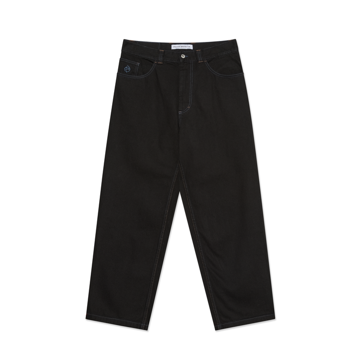 Big Boy Pants (Black/Blue Stitching)