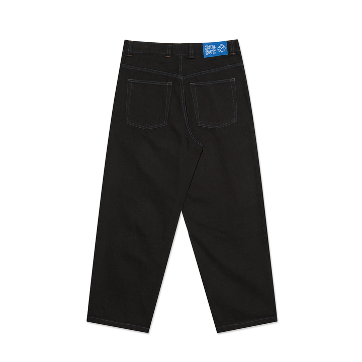 Big Boy Pants (Black/Blue Stitching)