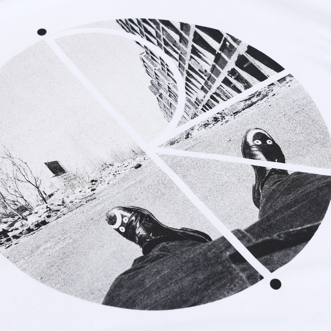 Fill Logo Tee | Happy Sad - White