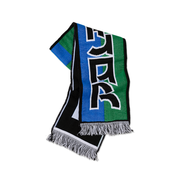 Football Scarf | Squares - Blue / Green