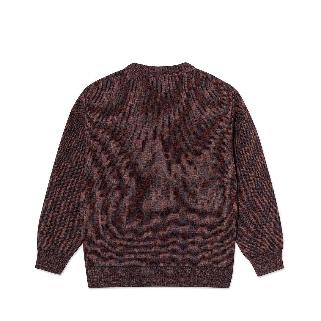 George Sweater | P Pattern - Navy/Orange