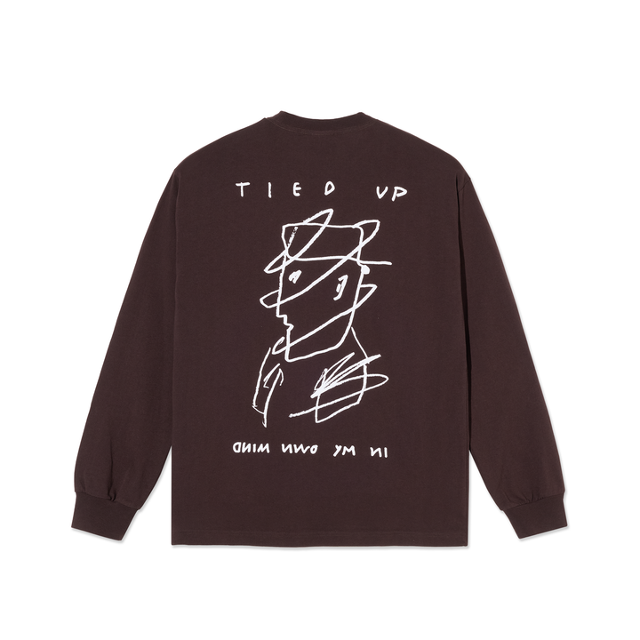 LS Tee|Tied Up (Washed Chocolate)