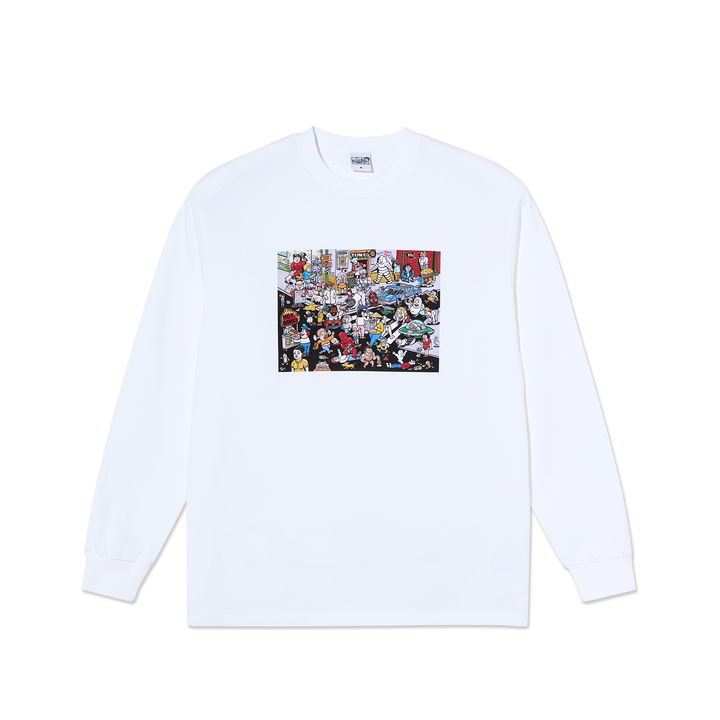 LS Tee | Street Corner - White