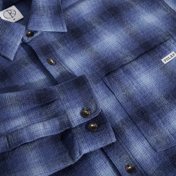 Mitchell LS Shirt | Shadow Check - Blue