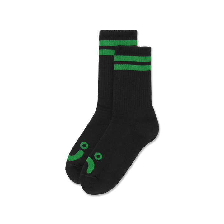 Rib Socks | Happy - Sad Black / Green