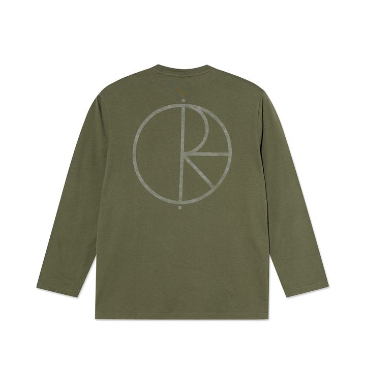Steve Tee LS | Stroke Logo - Army Green