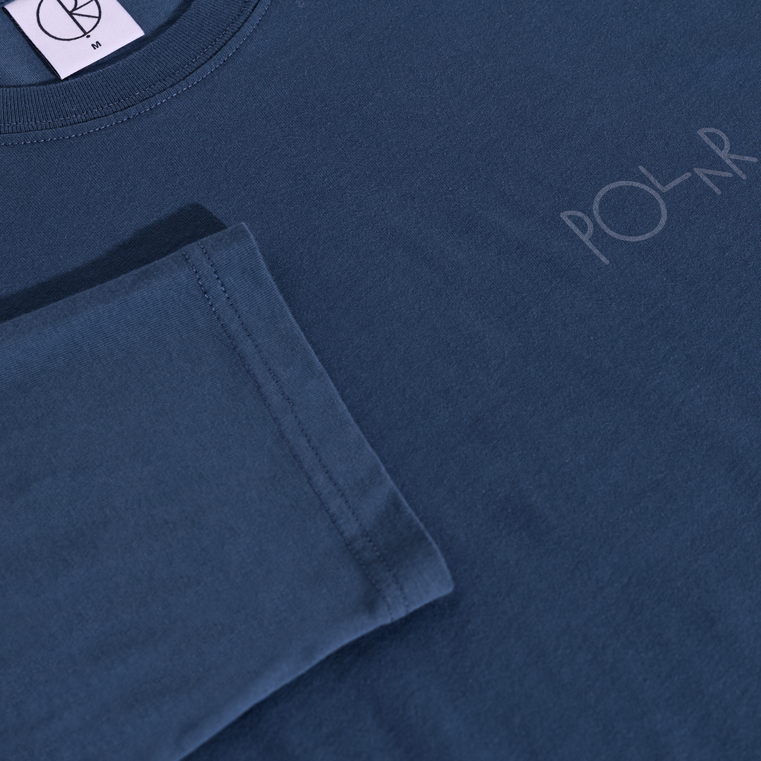 Steve Tee LS | Stroke Logo - Space Blue