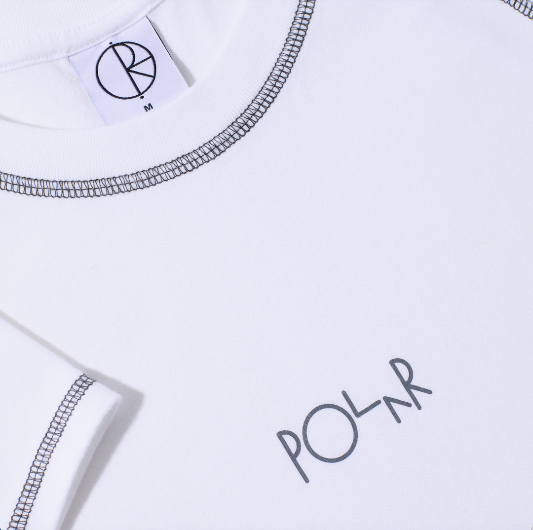 Baby Tee | Script Logo - White/Graphite