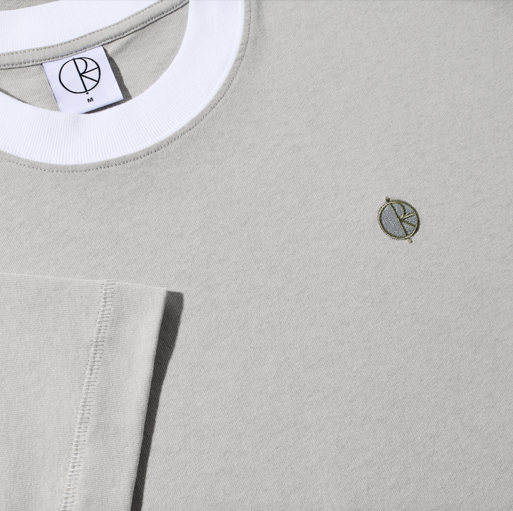 Surf Panel Tee - Silver/White