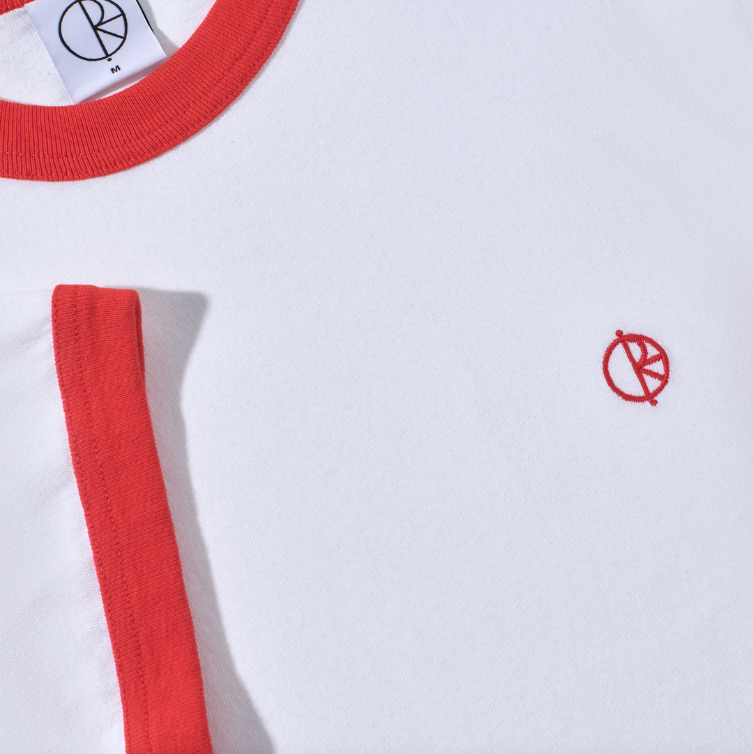 Ringer Tee - White/Red