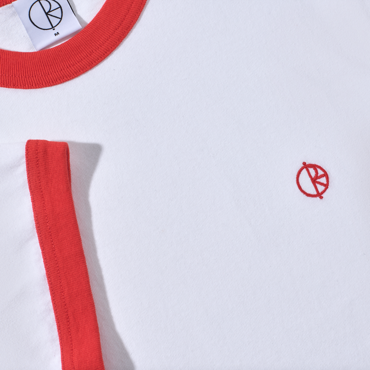 Ringer Tee - White/Red