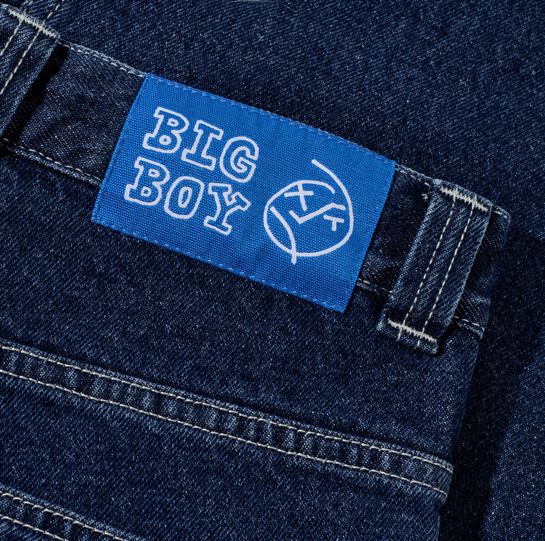Big Boy Pants - Dark Blue w/ White Stitching