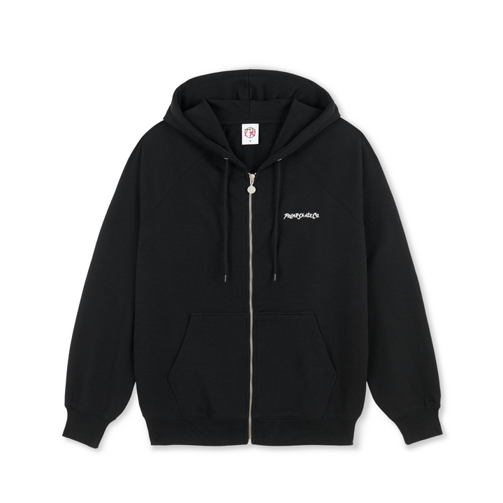 Default Zip Hoodie | 12 Faces - Black