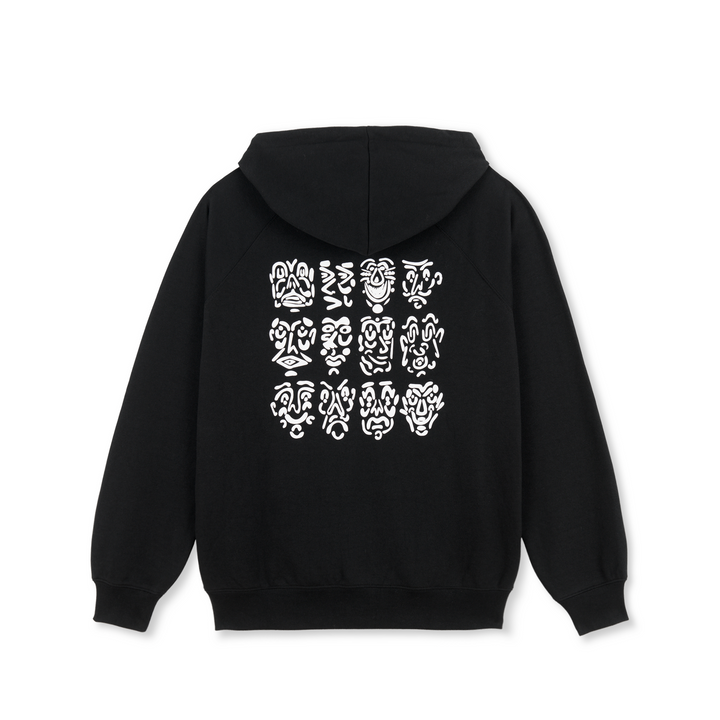 Default Zip Hoodie | 12 Faces - Black