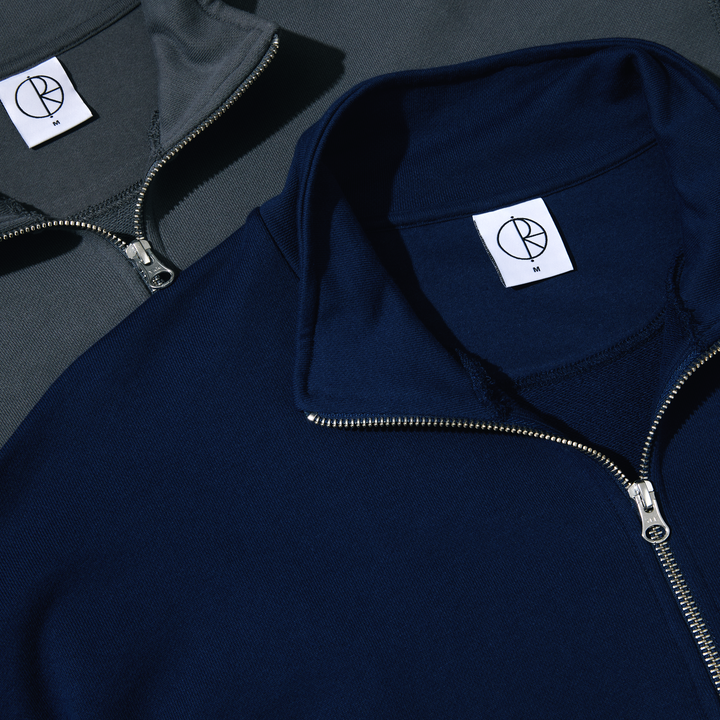 Frank Half Zip Sweatshirt - Dark Blue