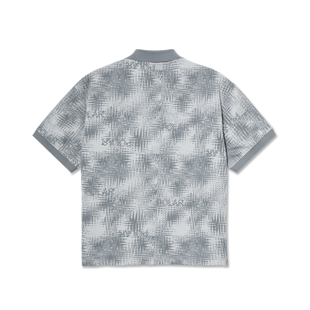 Surf Polo Shirt | Scribble - Silver