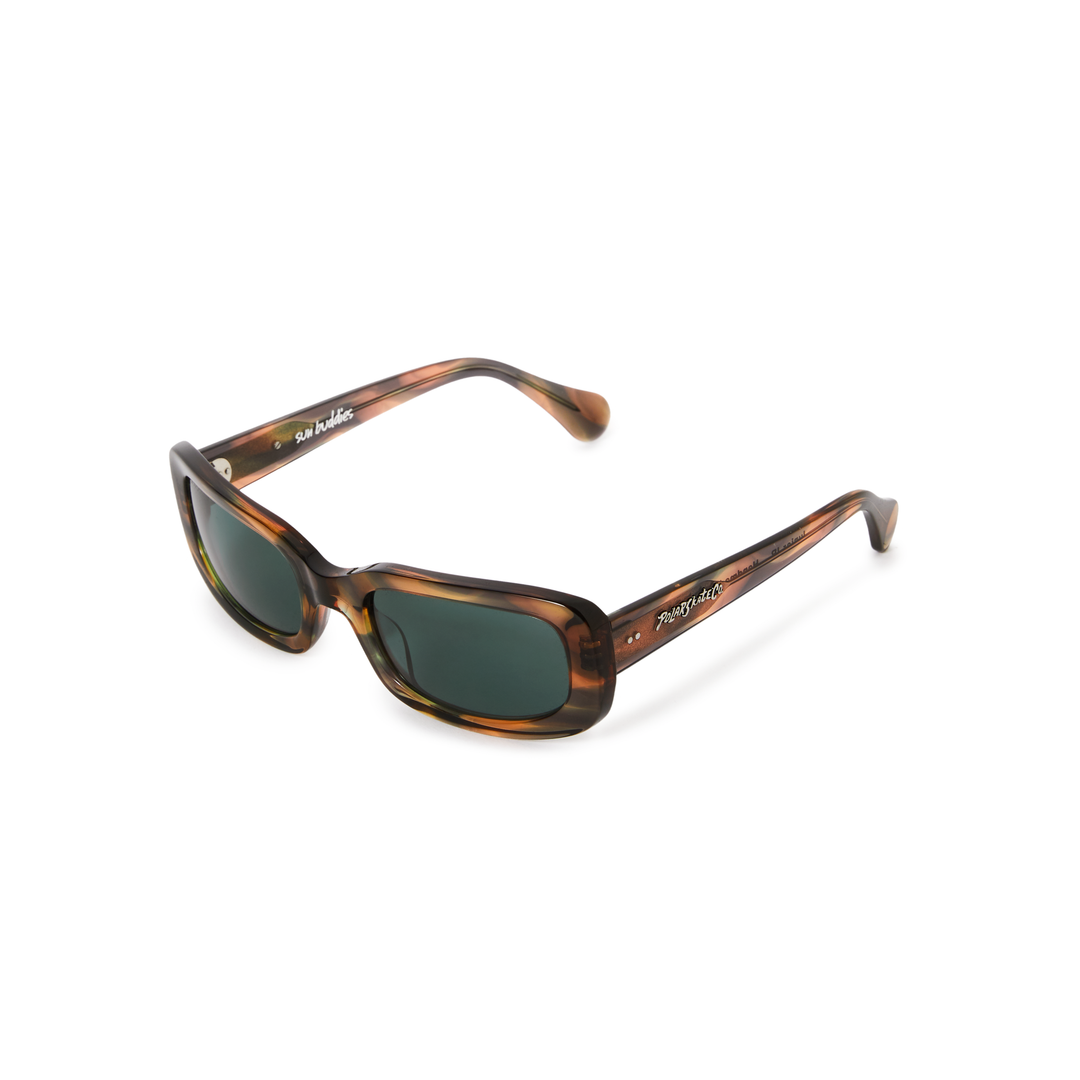 POLAR SKATE CO. X SUN BUDDIES Junior Jr. Sunglasses Peach Green