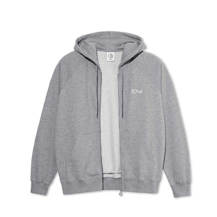 Default Zip Hoodie - Heather Grey