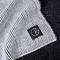 Merino Lines Scarf  - White / Black