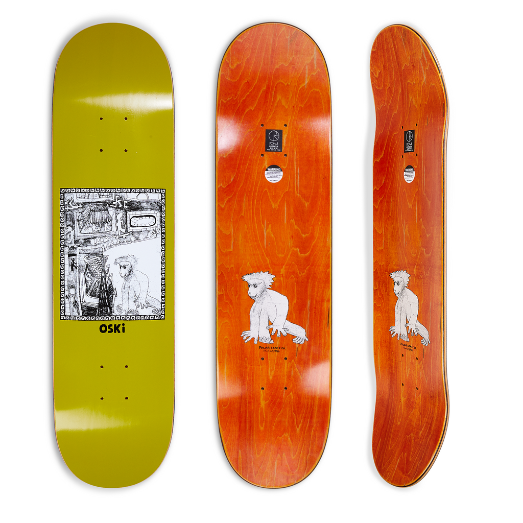 Deck | Oskar Rozenberg - Gorilla King - Olive – Polar Skate Co.